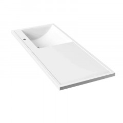 Раковина Azario Paola Magenta 1100 R правосторонняя, литьевой мрамор, белый (CS00079100)