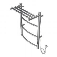 Полотенцесушитель электрический AZARIO VERONA 400/600 3 секции, с полкой, диммер справа, хром (AZ04846P)