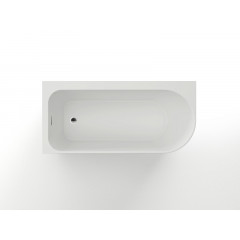 Ванна акриловая Azario LUTON 1700x800x580 пристенная, в комплекте с сифоном и металлической рамой, левая, белая (LUT17080 L)