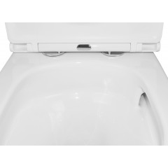 Унитаз-компакт Azario Vetro 380х605х825 напольный, безободковый, слив "ТОРНАДО", в комплекте с бачком и быстросъемным сиденьем микролифт (AZ-2149- UQ)