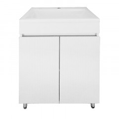 Комплект Тумба Azario Serenada 60Н 595х400х805 напольная, с раковиной ЛЮНОКС 60, белый (CS00097007)