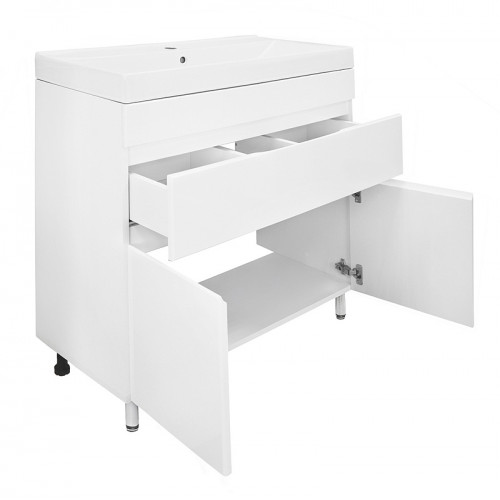 Комплект Azario Тумба Эстима 80/1Н напольная с раковиной Tempo 80 (CS00094636)