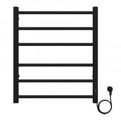 Полотенцесушитель электрический AZARIO PARMA 500/600 6 секций, диммер справа, черный (AZ10856B)