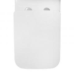 Унитаз-моноблок Azario GRESSA 705х370х760 напольный, безободковый, в комплекте со смывным механизмом Geberit и сиденьем дюропласт микролифт (AZ-1111-G)