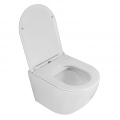 Унитаз подвесной Azario Grado 490х370х360 безободковый с быстросъемным сиденьем микролифт (AZ-0046 -N)