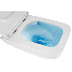 Унитаз подвесной Azario MONEO 530х365х370 безободковый, слив "Торнадо", в комплекте с быстросъемным сидением микролифт (AZ-0062 UQ1)