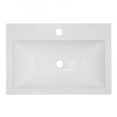 Комплект Тумба Azario Serenada 60Н 595х400х805 напольная, с раковиной ЛЮНОКС 60, белый (CS00097007)