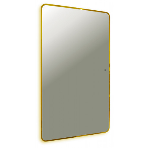 Зеркало AZARIO INCANTO 600х1000 бесконтактный сенсор, подсветка с диммером, цвет золото (LED-00002558)