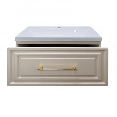 Тумба Azario LAURA 80/1 подвесная КАШЕМИР (БЕЗ РАКОВИНЫ CLASSIK 80) ручка ЗОЛОТО (CS00096950)