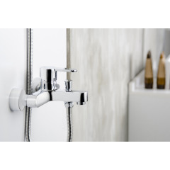 Смеситель для ванны с коротким изливом AZARIO TEVIS, хром (AZ-15490501)