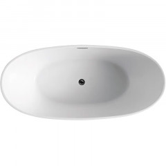 Ванна акриловая Azario GLASGOW 1800х800х665, свободностоящая, в комплекте с сифоном и металлической рамой, цвет белый (GLA18080)