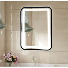 Зеркало AZARIO Мальта-лофт 600х800 c подсветкой и диммером, сенсорный выключатель, рама пластик (LED-00002353)