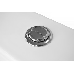 Унитаз-компакт Azario Quadro 605x340x810 напольный, безободковый с сидением микролифт и арматурой, белый (AZ-2175)