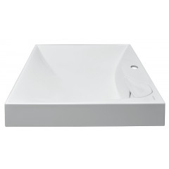 Раковина подвесная Azario Gratsiy 597х598х100 литьевой мрамор, белая (CS00078505)