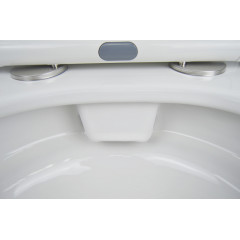 Унитаз-компакт Azario Candy 370х620х780 напольный, безободковый, в комплекте с бачком и сиденьем микролифт (AZ-1503B)