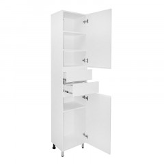 Пенал Azario Эстима 40 400х320х1970 напольный, правый, белый глянец (CS00094559)