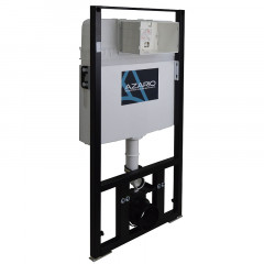 Сет: Инсталляция AZARIO + Унитаз подвесной Creo Ceramique с системой смыва Tornado, в комплекте с быстросъемным сиденьем микролифт (AZ-8010-1000+CR1100NR)