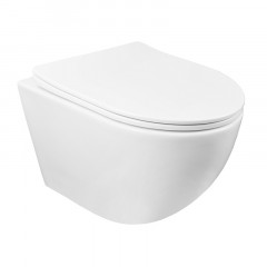 Сет AZARIO инсталляция + унитаз Gloria с быстросъемным сидением микролифт + клавиша черная матовая (AZ-8010-1000+AZ-8200-0013+AZ-2003)