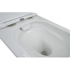 Унитаз-компакт Azario Candy 370х620х780 напольный, безободковый, в комплекте с бачком и сиденьем микролифт (AZ-1503B)