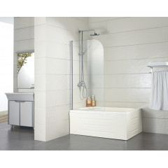 Шторка для ванны распашная Azario Merrit 70х150 цвет профиля серебро (NF6211 700)
