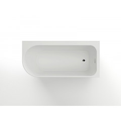 Ванна акриловая Azario LUTON 1700x800x580, пристенная, в комплекте с сифоном и металлической рамой, правая, белая ( LUT17080 R )