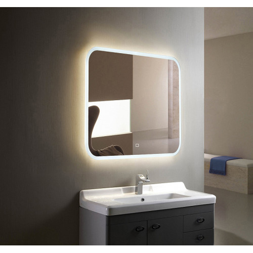 Зеркало AZARIO Стив 800х680, LED-подсветка с диммером, сенсорный выключатель (ФР-00001137)