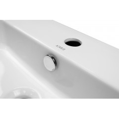 Раковина накладная Azario 485х410х125 прямоугольная, белый глянец (AZ-2258)