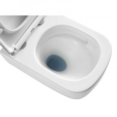 Унитаз подвесной с сиденьем микролифт, дюропласт. Azario CAMPO 510*360*365 mm (AZ-1883WH)