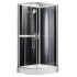 Душевая кабина AZARIO DENVER 90х90х200 прозрачное стекло 4 мм. покрытие Easy Clean, задняя панель черная, цвет профиля серый (AZ-N10812 900)