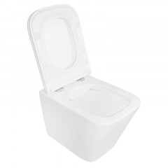 Унитаз подвесной Azario PRO 490х345х355 безободковый, в комплекте с быстросъемным сидением микролифт (PRO-002)