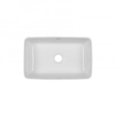 Раковина-чаша Azario 390х250х130 накладная, квадратная, белый глянец (AZ-2256)