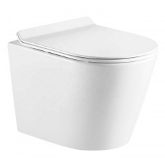 Сет LORANTO Инсталляция + унитаз Azario FONTI подвесной, безободковый, с быстросъемным сиденьем микролифт (4501+AZ-402W)