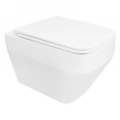 Сет AZARIO NEW Инсталляция для подвесного унитаза 3/6л + подвесной нитаз Azario MONEO безободковый, в комплекте с быстросъемным сидением микролифт (AZ-501A+AZ-0062)