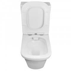 Унитаз-компакт Azario Candy 370х620х780 напольный, безободковый, в комплекте с бачком и сиденьем микролифт (AZ-1503B)