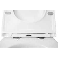 Унитаз подвесной AZARIO FLAVIA 515х360х360 слив "Торнадо", быстросъемное сиденье микролифт (AZ-0076-UQ1)