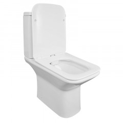 Унитаз-компакт Azario Formal 370х315х790 напольный, безободковый, в комплекте с бачком и сиденьем микролифт (AZ-1353B)