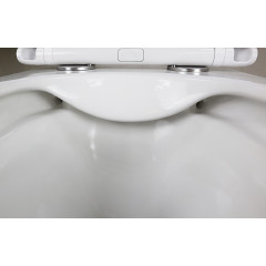 Унитаз подвесной Azario PRO 490х345х355 безободковый, в комплекте с быстросъемным сидением микролифт (PRO-002)