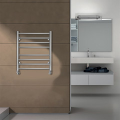 Полотенцесушитель водяной AZARIO PARMA 500/600 8 секций, нижнее/диагональное подключение, 1/2", хром (AZ10156S)