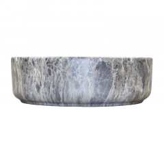 Раковина-чаша Azario 355х355х120 накладная, круглая, темный мрамор (AZ-3134-M816)