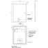 Зеркало AZARIO Lucia 600х800 с подсветкой, сенсорный выключатель с функцией диммера (AZ-Z-061CS)