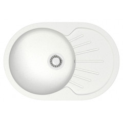 Кухонная мойка AZARIO Flora 730x450x215 искусственный мрамор, цвет белый лед (CS00079911)