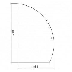 Зеркало AZARIO MARIO 686х1097 правое, c подсветкой и диммером, бесконтактный сенсор (LED-00002541)