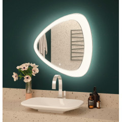 Зеркало AZARIO Edda 700х700 влагостойкое с подсветкой и диммером, с гравировкой (CS00063649)