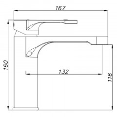 Смеситель для раковины AZARIO VIANO, белый матовый (AZ-158345226)