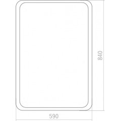 Зеркало AZARIO Мальта-лофт 600х800 рама пластик (ФР-00002427)
