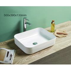 Раковина Azario накладная 500х390х130 белая (AZ-78109)