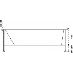 Ванна акриловая AZARIO Бали 180х80 (БАВ0105)