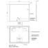 Зеркало AZARIO Lucia 800х680 с подсветкой, сенсорный выключатель с функцией диммера (AZ-Z-061-1CS)
