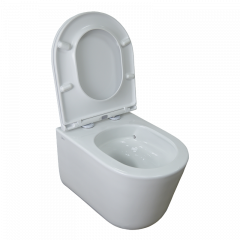 Сет: Инсталляция AZARIO, унитаз подвесной Creo Ceramique LYon 2.0 с системой смыва Tornado в комплекте с быстросъемным сиденьем микролифт (AZ-8010-1000+LY1100R)