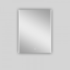 Зеркало AZARIO Gela 600х800 с подсветкой, в алюминиевом корпусе, подсветка, сенсорный выключатель с функцией диммера (AZ-Z-070CS)